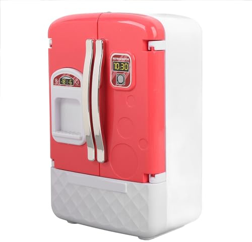 OVAQUIXI Jouet de Réfrigérateur Miniature de Simulation pour Enfants, pour Faire Semblant de, Petit Appareil électroménager, Jouet avec Apparence Réaliste pour Enfants, Jeu de Cuisine