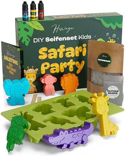 Hiwaga Juego de jabón para hacer tú mismo para niños, juego creativo para jóvenes exploradores, juego de manualidades para niños a partir de 8 años para hacer jabón, juego de manualidades con 400 g de