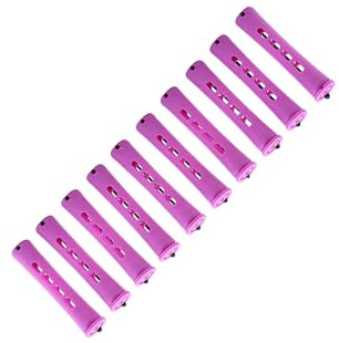 drburpily Juego de varillas para permanente de cabello, herramienta para ondas frías con bandas elásticas, fácil de peinar en salón para mujeres y niñas,