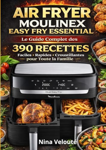 Air Fryer Moulinex Easy Fry Essential: Le Guide Complet des 390 Recettes — Faciles, Rapides et Croustillantes pour Toute la Famille
