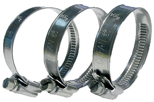 100 uds Abrazadera metálica Inox A-2 banda 9mm, 40-60 mm