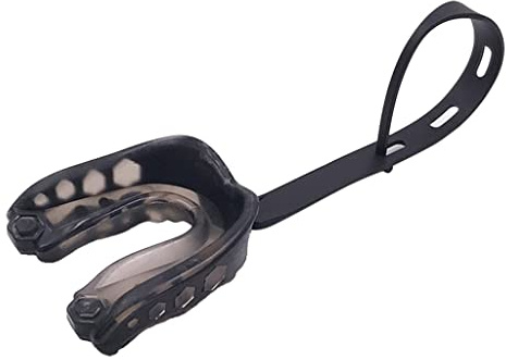 Perfeclan Sport Mundschutz Zahnschutz Lippenschutz mit Strap für Kampfsport, Boxen, MMA, Rugby, Football