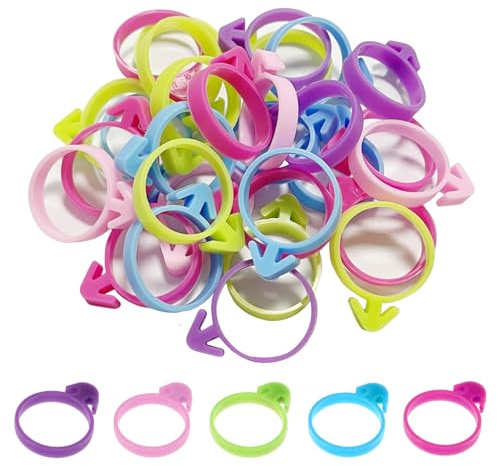 Makmeng 30 Pcs Pastry Bag Ties,Silicone Piping Bag Ties, Reusable Icing Bag Ties Cake Decorating Bag and Pastry Sipplies Clips - Suitable for Cupcakes Cookies and Pastry Seal (5 Color)