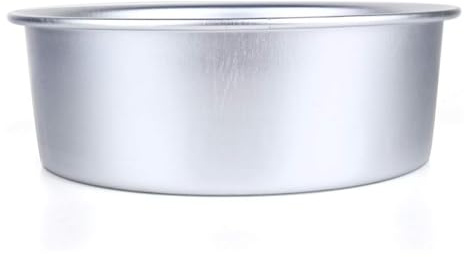 VIFERR Teglia Professionale Tonda 9 Pollici Stampo per Dolci in Alluminio Anodizzato Teglie Rotonde per Torte Antiaderente con Base Fissa e Orlo per Casa Panetteria