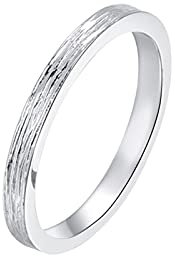 KnBoB Platin 950 Herren Ringe Matt Textur Hochzeitsringe Trauringe Eheringe Gr. 61 (19.4)