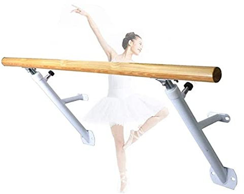 An der Wand montierte Ballettstange, höhenverstellbare Tanzstange aus massivem Holz, Jazz-Fitness-Ballettstange für Zuhause und Studio (Farbe: Weiß, Größe: 1 m) (Weiß 1,5 m) (Weiß 1,5 m) (Weiß 1,5 m)