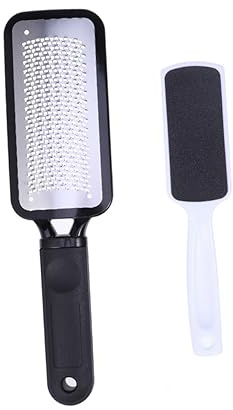 Tagliacalli Piedi Professionale in Acciaio Inox, 2 Pezzi | Abs, Grip Confortevole, Antiruggine, per Pedicure Domestica e Professionale