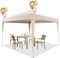 Devoko Carpa,3x3 Impermeable Estable a Prueba de Frío Carpa,3 Plegable Ajustable en Altura,Tienda Plegable,Protección UV 50+,Tienda con Bolsa de Transporte Carpas para Exteriores,Carpa Camping,Beige