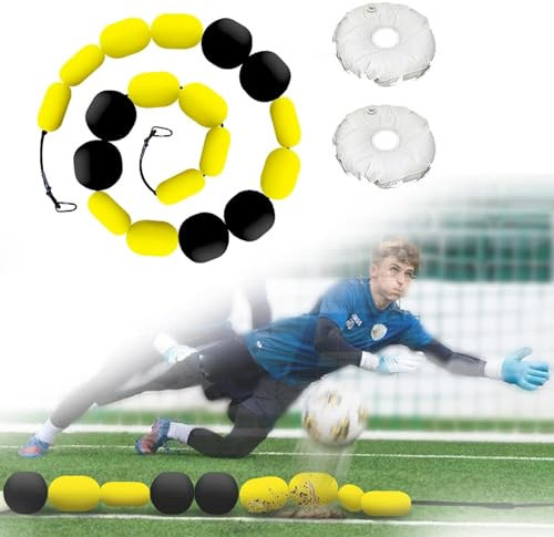 SMoonga Einlinien-Deflektor, Torwart-Ablenkungsausrüstung, 2,75 m Einlinien-Deflektor-Reflex- und Beweglichkeitstraining, für Kinder und Erwachsene, anwendbare Tor-Futsal-/Sevens-Fußballtor