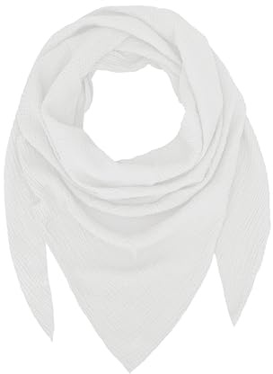 TMK Weiches und leichtes Unisex-Dreieckstuch aus 100% Baumwolle cod.9485