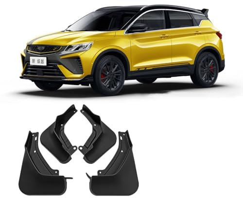 Bqieai 4PCS Auto Vorne Hinten Schmutzfänger, Für Geely Coolray 2021 Rad Spritzschutz Kotflügel Staubdicht Schlamm Klappen Car Styling Zubehör