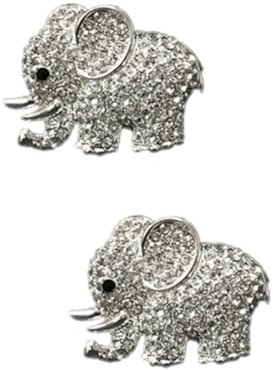 iplusmile 2stücke Diamant Kristall Elefant Auto Duft Clip Eleganter Lüftungsclip Für Frischen Duft Im Auto Aus Hochwertigem Mit Funkelnden Strasssteinen Für Pkw Innenraum
