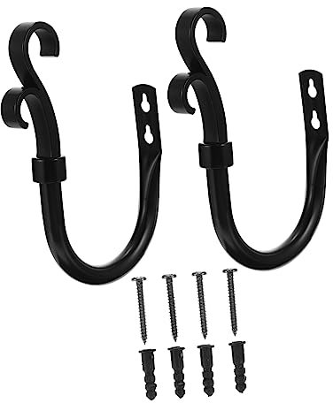 BESTOYARD 2stücke Teiliges Eisengardinen-Halter Dekorative Raffhalter Wandhaken Vielseitige Vorhanghalterung Robust Für Wohnzimmer Schlafzimmer Büros