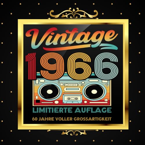 Gästebuch zum 60. Geburtstag – Vintage-Edition der legendären 60er
