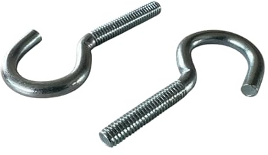 Schraubhaken Stahl verzinkt Metrisches Gewinde M4 M5 M6 M8 (1-100 Stück) Schrauböse (5, 8 x 80 mm)