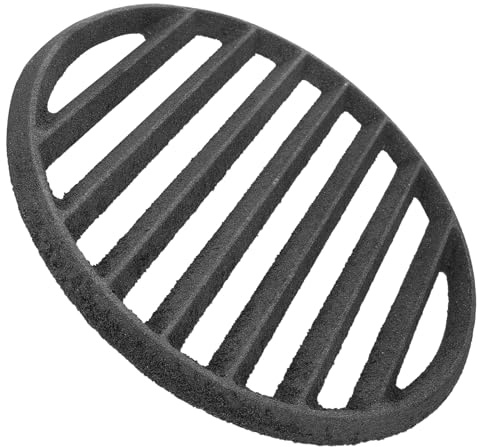 NUOBESTY Cottura in Ghisa Rotonda per Barbecue Accessori per Sostituzione per Caminetti e Bracieri Uso all Aperto Campeggio e Feste in Giardino