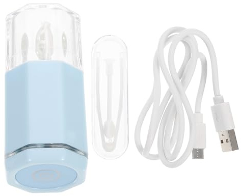 DONFAMDS Máquina de Limpieza para Lentes Portátil Material Abs Reacción Electroquímica Biológica 1 Set Azul Adecuado para Uso en Oficina y Viajes