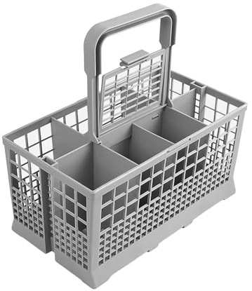 Dishwasher utensil basket, Panier multifonctionnel universel for lave-vaisselle avec porte-couverts pliable for accessoires GE, rangement for couteaux et fourchettes,Dining set basket