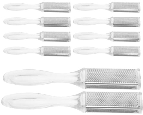 WRITWAA 10stücke Hornhautfeilen Set für Füße Professionelle Fußpeeling-tools Hornhautentferner und Fußschrubber aus Edelstahl Pediküre Zubehör zur Hornhautentfernung
