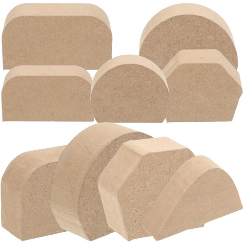 HANABASS Molde para Hacer Mangos de Tazas de Cerámica, Juego de 9 Piezas de Moldes de Madera Resistentes para Asas, Herramientas DIY para Cerámica y Alfarería, Suministros para