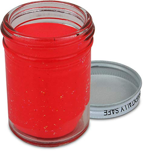 Storfisk fishing & more Powerbait Troutbait Forellenteig im Glas, 50 g, mit Geschmack und Glitter Forellenköder, Teig Variationen:Rot Glitter