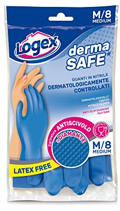 Homry LOGEX PROFESSIONAL DERMASAFE Nitrilhandschuhe Gr. M Blau