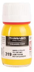 Tarrago Pollo Yellow Schuhfarbe 319, 25 ml Flasche, mit Pinsel und Schwamm, für Glattleder, Kunstleder oder Canvas