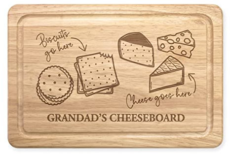 Personalised Cheese Goes Here Cheese Board Rectangular Wooden Chopping Custom