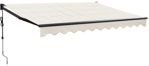 vidaXL Elektrische Markise mit Kurbel Creme 3x2,5 m