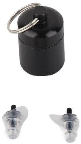 27 dB öronproppar för brusreducering med mjuk, flytande silikon, transparent, för konserttrummor fest hörselskydd (Black)