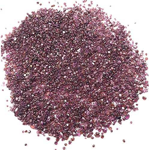 BIANMTSW Rouge Grenat Cristal De Quartz Pierre Polie Remplissage De Vase Piscine Fond en Pot Décoration100g Pierre Naturelle, 100g 2-5mm Collections de la Maison