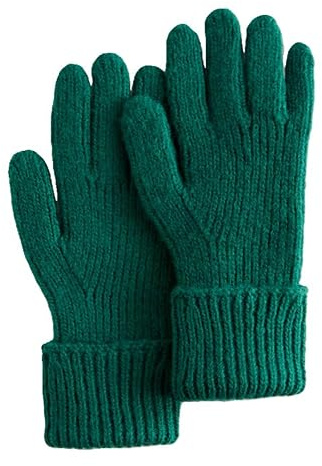 Ted Baker LIDIIE-gestrickte Rippenhandschuhe, grün, Einheitsgröße
