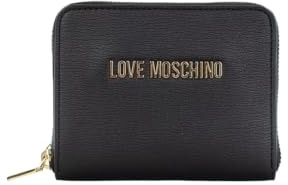 Love Moschino Die kleine Love Moschino Geldbörse für Damen aus schwarzem Kunstleder ist ein stilvolles und praktisches Accessoire, das perfekt ist, um Ihre Sachen stilvoll zu organisieren. Hergestellt