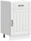 vidaXL kitchen base cabinet - lucca white - engineered wood storage cabinet with adjustable feet - 50x46x81.5 cm - modern and stable storage solution