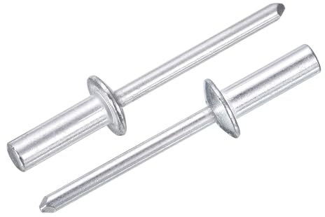 sourcing map Blindnieten aus Aluminium, geschlossenes Ende, gewölbt, geschlossenes Ende, für Heimwerker, Blech, Autoreparaturen, Möbel und Boote, 50 Stück