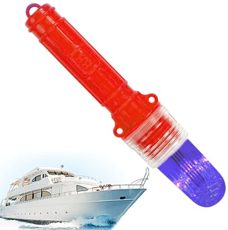 Gihioue Lumière clignotante marine | Lumière stroboscopique étanche pour bateau – Lampe clignotante d'avertissement pour filet de pêche, dispositif d'éclairage de positionnement