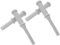 SKISUNO 2Pair Rocking Horse Handle of Comfortable Grip Plastic Threaded Handles for Rocker Easy Installation for Nursery Rocking Horses and Playtime