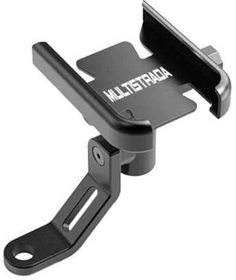 Universell motorcykeltelefonhållare Motorcykelmobilhållare Telefonhållare för Ducati Multistrada 1200 Enduro 950 360-gradig rotation för 4,7–7,1 tum smartphone-Mirror