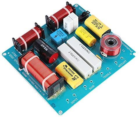 ZenithAur 300W Speaker Crossover for DIY, Professional Audio Frequency Divider 3 Way Speaker Crossover Filter with Outlast Components