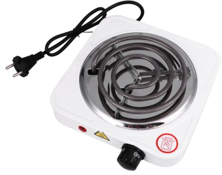 Gatuida Estufa Eléctrica Portátil Ajustable 1000w Pequeña Rápida Calentamiento Seguro Anti-sobrecarga Para Café y Camping Quemador De Sobremesa Ac220v