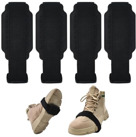 4 Stück Anti Rutsch Schuhspikes,Universal Schuhkrallen Spikes Steigeisen für Wanderschuhe Schuhkrallen für Schnee und EIS für Wandern Spazieren Hiking Walking Winter