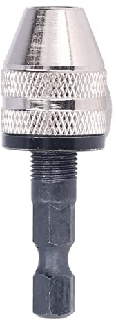 TOPINCN Portabrocas Universal Portabrocas Extra Fino para Entusiastas del Bricolaje Rango de Sujeción del de 0,3-3,6 Mm Acero con Alto Contenido de Carbono Portátil para Destornilladores Eléctricos