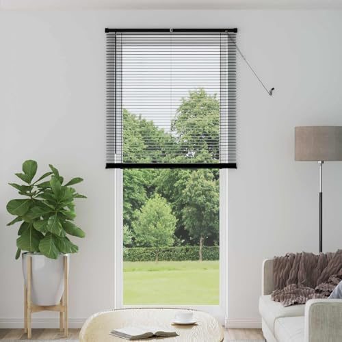 Mokuyary - Estor veneciano (213 x 90 cm, PVC, protección de privacidad y sol para ventana, hogar, interior