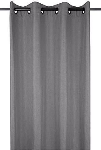 Lovely Casa r68538004 Bea Ösenschal Polyester anthrazit 260 x 140 cm