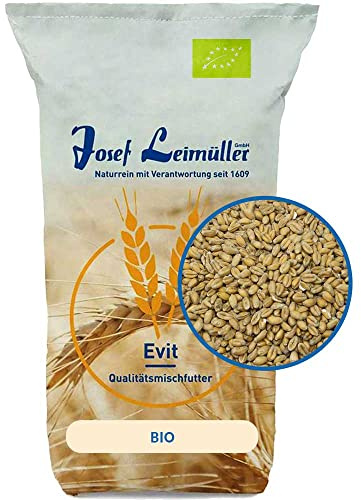 Leimüller Bio Weizen 25 kg Getreide Pferde Körner Korn Pony Hühner Vögel | Rinder, Schweine, Hühner, Bio-Zertifiziert, Gentechnikfrei, Österreich