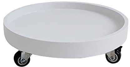 YXCKG Pflanzen-Caddy 30cm 40cm 50cm 60cm Pflanzenroller Topfpflanzenständer Aus Kunststoff Mit Rollen Runder Blumentopfständer Auf Rollenwagen Verwendung Für Indoor Outdoor