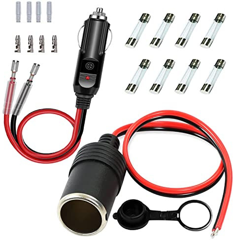 GTIWUNG Clavija Hembra Tipo Mechero, Tomas de Mechero Hembra, Enchufe 12V