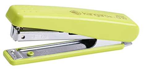 Kangaro Desk Essentials HS-G10 häftapparat helt i metall | Standard häftapparat med snabbbelastningsmekanism | robust och hållbar för lång tids användning | färgen kan variera, förpackning med 1