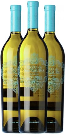 Pazo de San Mauro Albariño Rías Baixas Joven 75 cl Vino blanco (Caja de 3 Botellas de 75 cl)