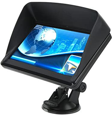 7in Car GPS Navigator, High Definition Touch Screen Navigation GPS Commercial Drivers with Bracket for Truck RV Car, Simple On Screen Menus Easy See Map for Driver Traffic Alerts